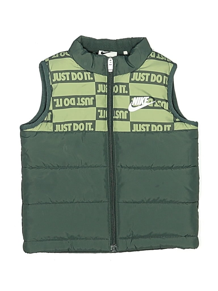 Pre-owned Nike Kids' Vest In Green
