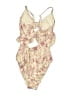 Hurley Floral Ivory Two Piece Swimsuit Size L - photo 2
