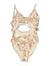 Hurley Floral Ivory Two Piece Swimsuit Size L - photo 1