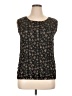 Laura Scott 100% Polyester Black Sleeveless Blouse Size XL - photo 1
