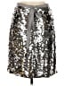 J.Crew 100% Nylon Metallic Silver Formal Skirt Size 6 - photo 2