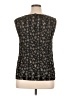 Laura Scott 100% Polyester Black Sleeveless Blouse Size XL - photo 2