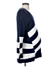 A Pea in the Pod Chevron-herringbone Blue Pullover Sweater Size S - photo 4