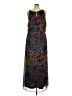 Long Tall Sally 100% Polyester Paisley Brown Casual Dress Size 14 - photo 2