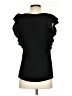 Theory Black Short Sleeve Blouse Size S - photo 2