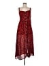 Alya Animal Print Red Cocktail Dress Size M - photo 1