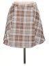 RSQ Plaid Brown Casual Skirt Size L - photo 1