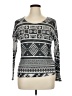 Charlotte Russe Print Gray Pullover Sweater Size XL - photo 1