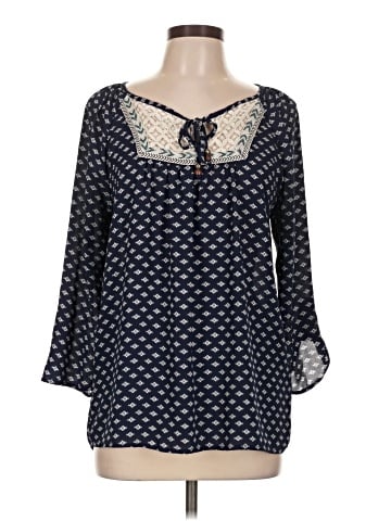 Rewind 3/4 Sleeve Blouse (view 1)