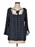 Rewind 100% Polyester Blue 3/4 Sleeve Blouse Size L - photo 1