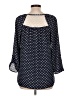 Rewind 100% Polyester Blue 3/4 Sleeve Blouse Size L - photo 2