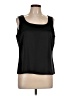 St. John Caviar Black Sleeveless Top Size L - photo 1