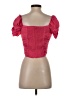 Do & Be 100% Polyester Pink Short Sleeve Top Size S - photo 2