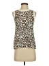 Ann Taylor LOFT 100% Polyester Brown Sleeveless Blouse Size XS - photo 1