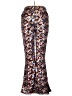 Nasty Gal Inc. 100% Polyester Print Silver Casual Pants Size 10 - photo 1