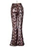 Nasty Gal Inc. 100% Polyester Print Silver Casual Pants Size 10 - photo 2