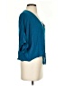 Express 100% Rayon Teal Short Sleeve Blouse Size S - photo 4