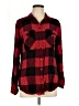BDG 100% Rayon Plaid Red Long Sleeve Button-Down Shirt Size L - photo 1