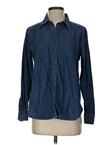 Ann Taylor LOFT Long Sleeve Button-Down Shirt (view 1)