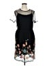 Unbranded Floral Black Cocktail Dress Size 2XL - photo 1