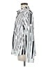 Unbranded Stripes Silver Long Sleeve Blouse Size M - photo 5