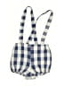 Unbranded 100% Cotton Checkered-gingham Blue Overall Shorts 12-18 MO / 18 MO - photo 2