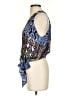 Parker 100% Silk Blue Sleeveless Silk Top Size S - photo 5