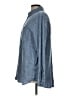 Gap Chevron-herringbone Blue Long Sleeve Button-Down Shirt Size L - photo 5