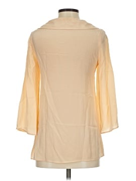 Porter Grey 3/4 Sleeve Silk Top (view 2)