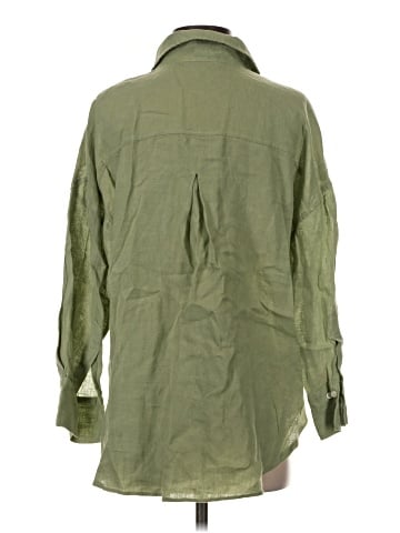 Zara 3/4 Sleeve Button-Down Shirt (view 2)