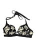 Coco Rave Floral Black Swimsuit Top Size Sm - Med (34B) - photo 1