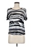 Pieces 100% Viscose Silver Short Sleeve Top Size M - photo 1