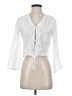 Unbranded 100% Polyester White 3/4 Sleeve Blouse Size M - photo 1