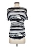 Pieces 100% Viscose Silver Short Sleeve Top Size M - photo 2
