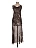 Unbranded Animal Print Brown Cocktail Dress Size L - photo 1