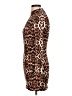 Bebe Animal Print Brown Cocktail Dress Size L - photo 5