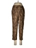 Unbranded 100% Polyester Animal Print Gold Brown Casual Pants Size 6 (petite) - photo 1