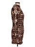 Bebe Animal Print Brown Cocktail Dress Size L - photo 4