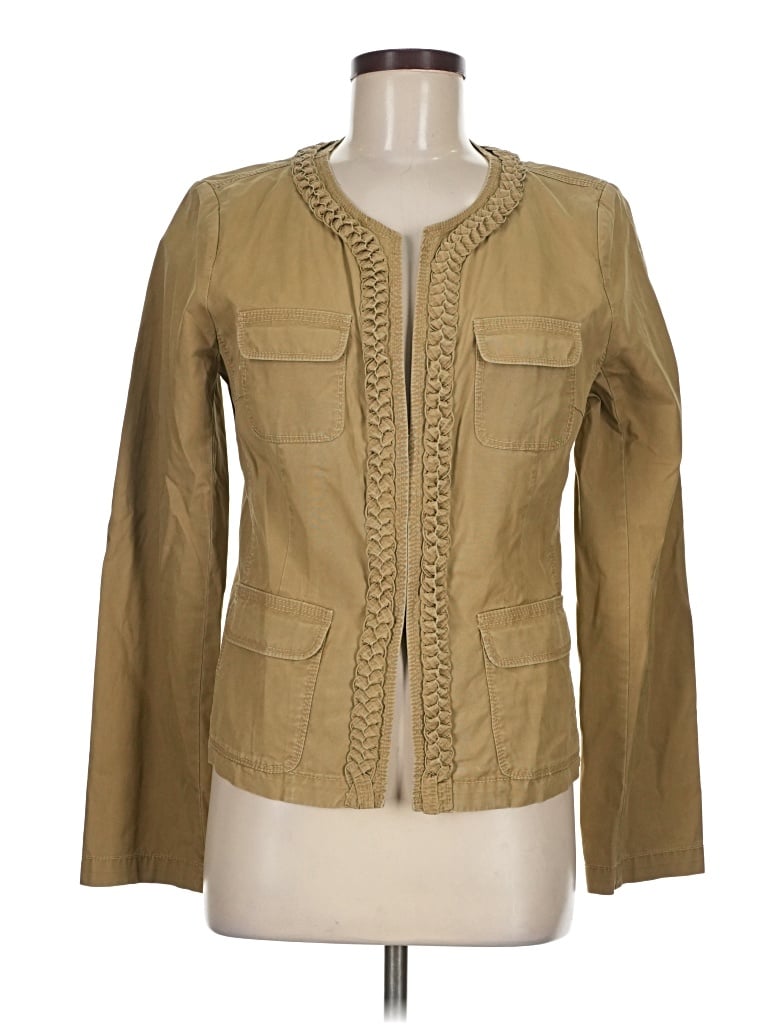 Pre-owned Jcrew Jacket In Tan