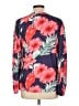 Unbranded Floral Red Long Sleeve Blouse Size L - photo 2
