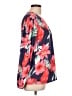 Unbranded Floral Red Long Sleeve Blouse Size L - photo 4