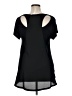 Dantelle 100% Rayon Black Short Sleeve Top Size XL - photo 2