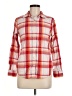 Lands' End 100% Cotton Plaid Red Long Sleeve Button-Down Shirt Size 6 (petite) - photo 1