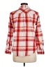Lands' End 100% Cotton Plaid Red Long Sleeve Button-Down Shirt Size 6 (petite) - photo 2