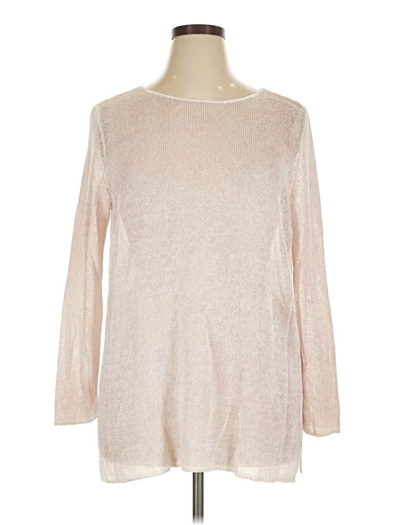 Pre-owned Nic + Zoe Pullover Sweater In Tan