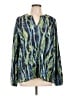 Chico's 100% Polyester Green Long Sleeve Blouse Size L - photo 1