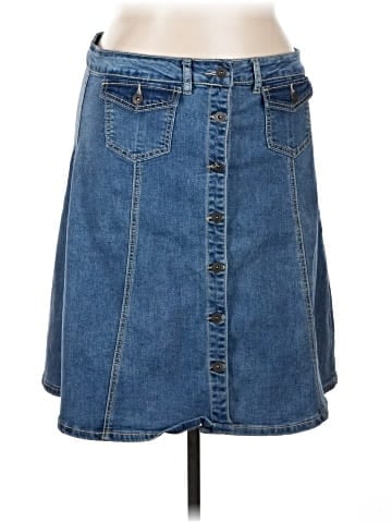 Suzanne Betro Denim Skirt (view 1)