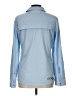 DSG Solid Blue Long Sleeve Blouse Size L - photo 2