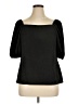 Coco Bianco Black Short Sleeve Blouse Size XL - photo 1