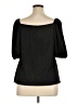 Coco Bianco Black Short Sleeve Blouse Size XL - photo 2